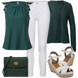 Casual Tops in Türkis kombinieren image