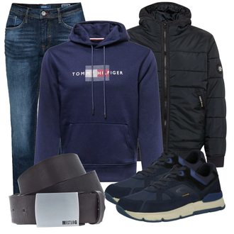 Outfit mit Schwarz Sneaker/Leder Sneaker Camel Active "Cooles Herbst Outfit"
