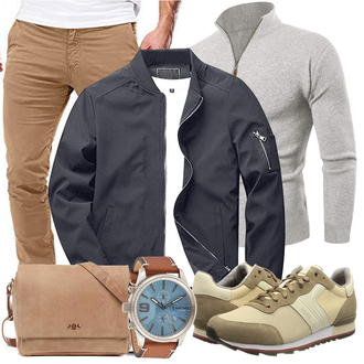 Stil Outfit mit Beige Boss "Cooles Outfit"Look: Stil