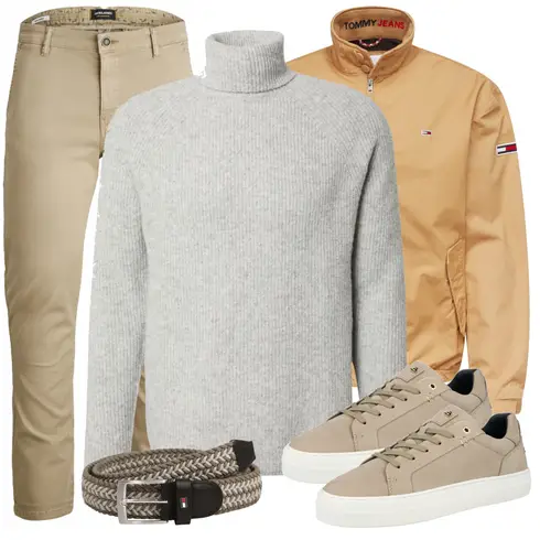 Beige Sneaker/Leder Sneaker Bullboxer kombinieren