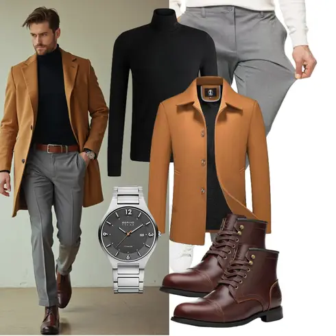 Braun/DunkelRot/Dunkelbraun/Rot Schuh Vintage Stiefelette/Gefütterte Stiefelette/Leder Stiefelette/Springerstiefel/Reitstiefel/Schnürstiefelette/Rahmengenähter Schuh/Klassischer Stiefel SL-Saint kombinieren
