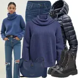 Herbst Outfits mit Jeansrock image