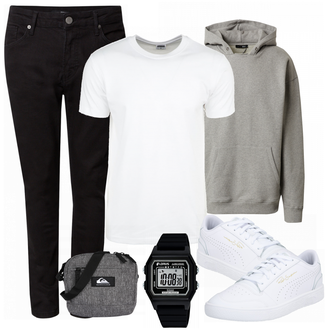Outfit mit Weiß Sneaker/Leder Sneaker Puma "Alltags Outfit"