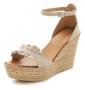 Beige Plateau Espadrilles image