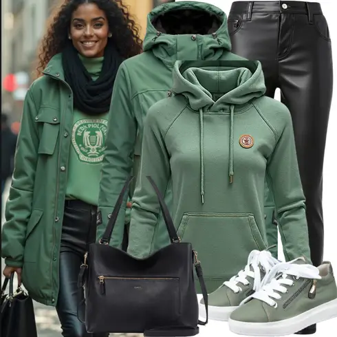 Grün Vintage Hoodie/Ausgefallener Hoodie/Partner Hoodie/Unisex Hoodie/Hoodie/Damen Pullover/Sport Hoodie Puma kombinieren