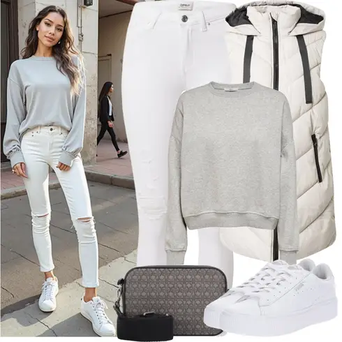 Comment poter Gris foncé/Gris/Marron Men's Bags/Pochette de Ceinture/Sac à Bandoulière/Sac Diabétique/Sac à Bandoulière/Sac de Macbook/Petite poche/Sac de Téléphone/Sac à Épaule Coccinelle avec Gris clair/Gris Women's Hoodies and Sweatshirts/Sweat-shirt Sweat En Polaire/Veste en cuir/Sweat-shirt de sport Only