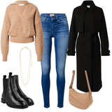 Schwarz Kleider Große Größen Winter Outfits für Damen image