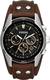 FOSSIL Uhr ''''COACHMAN CH2891'''' braun / silber