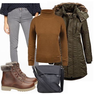Winter Outfits mit Grau ESPRIT "Simplestzle"