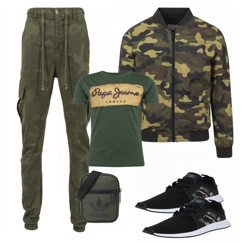 Blau Hose Urban Classics kombinieren