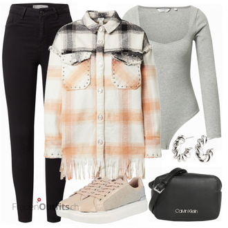 Outfit mit Schwarz Große Größe Gina Tricot "Toller Look für die Freizeit"