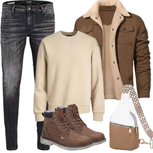 Braun/DunkelBraun/Khaki/Grau Winter Sneaker/Herren Lederschuhe/Winter Stiefel/Winter Stiefelette/Schnürstiefel/Wasserdichter Stiefel/Gefütterte Stiefelette/Klassischer Stiefel Mishansha kombinieren