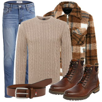 Outfit mit Rot Stiefel "Alltags Outfit"