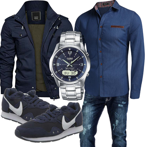 Blau Tasche/Hose/Bademode/Sommerjacke KEFITEVD kombinieren
