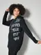 Sweatshirt schwarz/silberfarben Angel of Style