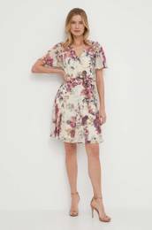 Obleka Lauren Ralph Lauren bela barva