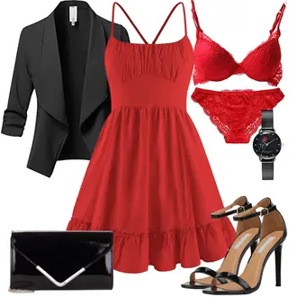 High Heels Outfit mit Schwarz/Braun High Heel/Spangenschuh/Riemchen Sandale/Spangenpump/Schaftsandale/Sandalen Mit Absatz/Sandalette SCARPE VITA "Eleganter Look"