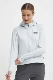 portni pulover Celest siva barva, s kapuco, SWT156