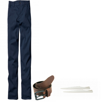 Outfit mit Weiß Sneaker Mango man "John Baner Pullover"
