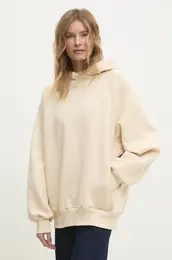 Pulover enska, be barva, s kapuco
