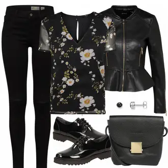 Outfit mit Blau Schuh Sioux "Anahit"