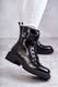 Women''''s lace-up Flat-heeled laced shoes black Firmina