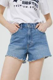 Jeans kratke hlae enski, mornarsko modra barva