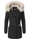 Navahoo Damen Winterjacke Winterparka Cristal Schwarz Gr. L
