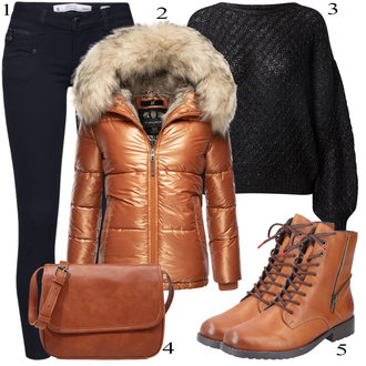 Chaleur tenues avec Marron/Rouge/Gris/Doré Parka/Manteau avec Fermeture Éclair/Doudoune & Manteau Matelassé/Manteau d'Hiver/Manteau en Duvet/Manteau avec Col en Fourrure/Veste extraordinaire/Veste en Duvet/Veste en Plume/Veste d'Hiver/Doudoune Navahoo "tenues parfaite"