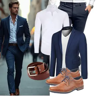 Casual Hochzeit Outfit mit J.VER , COOFANDY "Business Outfit"Look: Boyfriend, Casual, Classic, Sportlich, Zuhause, Stil, Business, Dad, Geburtstag, Vatertag, Hochzeit, Konzert, Bar, Theater, Wasen, Elegant, Moderne, Schick, Schön, Büro, Empire, Party