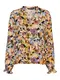 VERO MODA Bluse ''''Anna'''' orange / lila / wei / dunkelgrn