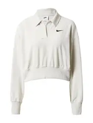 Nike Sportswear Sweatshirt beige / schwarz