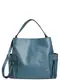 PIECES Schultertasche rauchblau