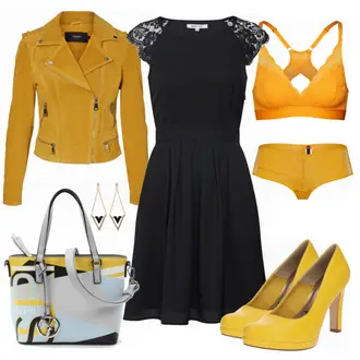 Party Outfits mit Blau About You, Grau Schmuck About You "sunnygirl"