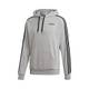 adidas Herren E 3S PO FT Sweatshirt, medium Grey Heather/Black, M