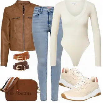 Outfit mit Rot Ted Baker "Cooler Look für den Frühling"