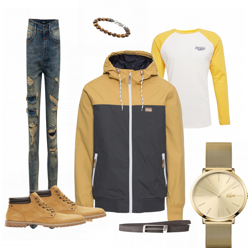 Braun Stiefel Jack & Jones kombinieren