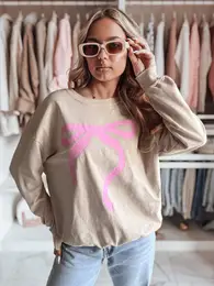 Bluza damska one size oversize SOFTTIE cappuccion