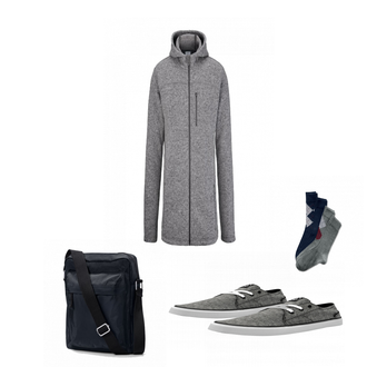 Outfit mit Grau Sneaker Volcom "Praktische Sport Jacken fuer Herren"