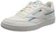 Reebok Herren Club C 85 VEGAN Sneaker, FTWR White/digital Blue/Essential Blue, 43 EU
