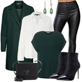 Schwarze Lederhosen Motorrad Outfits image