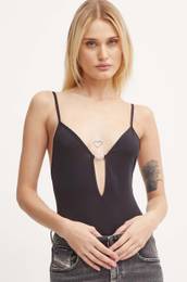 Body UFBY-OVAL-D-BODYSUIT enski, rna barva, A15225.0HPAK