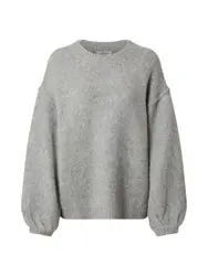 EDITED Oversized trui ''''Luisa''''  grijs gemêleerd / grijs