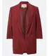 Dunkelrot Oversize Blazer für Damen