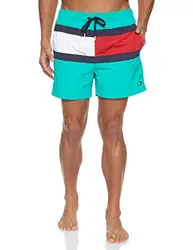 Tommy Hilfiger Herren MEDIUM Drawstring Shorts, Grün (Green 301), (Herstellergröße:S)
