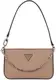 GUESS Schoudertas Noelle Mini Top Zip Shoulder Bag Beige Lichtbruin