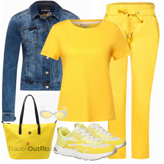 Outfit mit Weiß Sneaker SCOTCH & SODA "Sonnenschein"