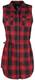 Brandit Gracey Sleeveless Longshirt Top rot schwarz