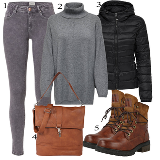 Verslas, Laisvas apranga su Pilka/Šviesiai pilka/Tamsiai pilka Leggings Laidas Antblauzdžis/Džinsai Antblauzdžiai/Jeggings Only "Podzimné oblečenie"Look: Rad, Laisvas, Besiūliai, Čiuožėjas, Sportiškas