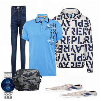 Outfit mit Grau Sneaker Dockers by Gerli "Alltags Outfit"